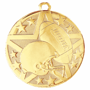 2" Superstar Football Medal