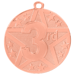 2" Bronze Superstar 3rd Place Medal