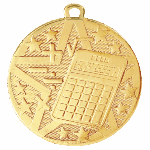 2" Superstar Math Medal