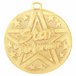 2" Superstar Star Performer Medal