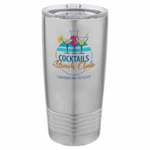 Sublimatable Polar Camel 20 oz. Stainless Steel Vacuum Insulated Tumbler w/Lid