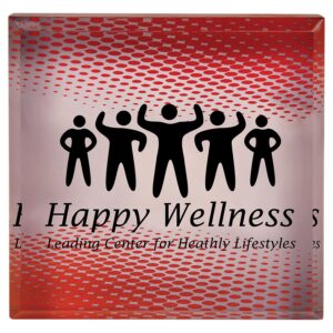 3 3/4" x 3 3/4" Sublimatable Acrylic Paperweight
