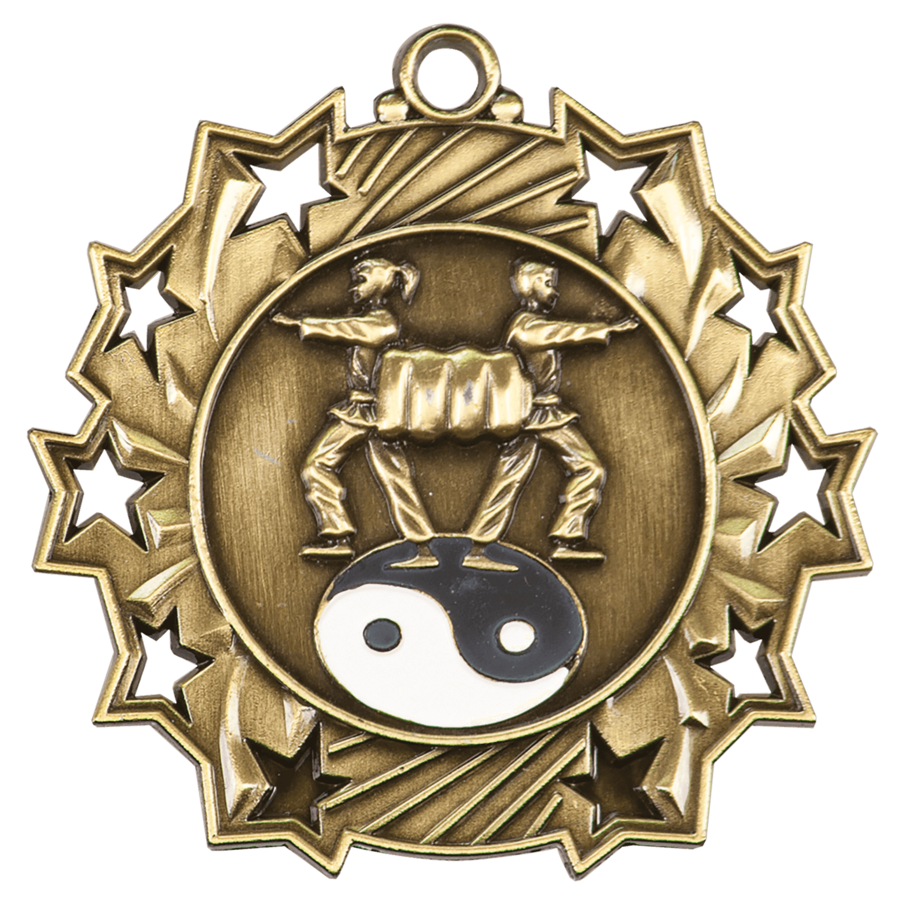 2 1/4" Martial Arts Ten Star Medal