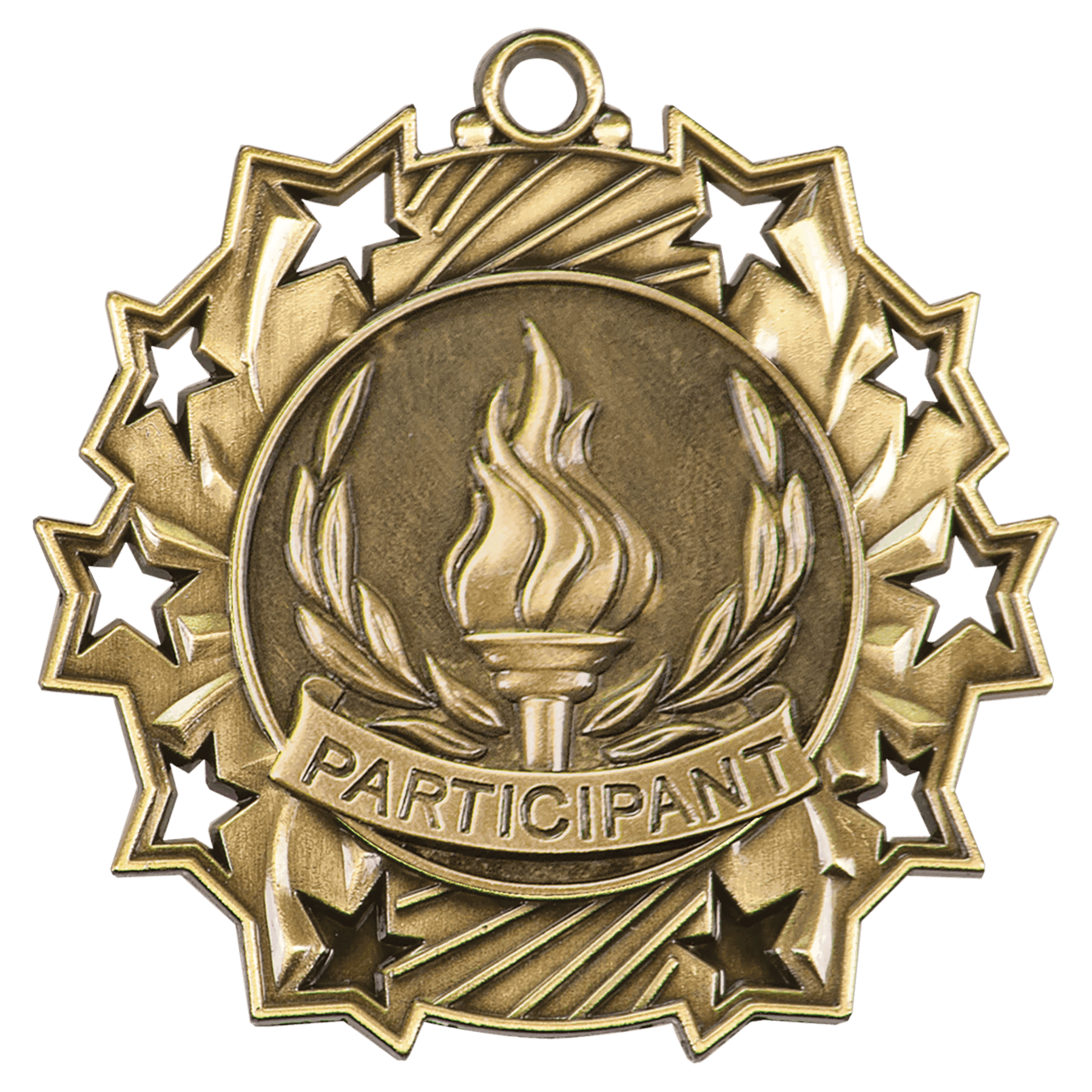 2 1/4" Participant Ten Star Medal