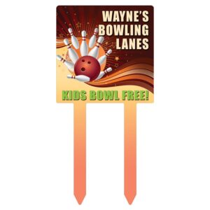 7.75" x 15.75" Gloss White Unisub Square Yard Sign