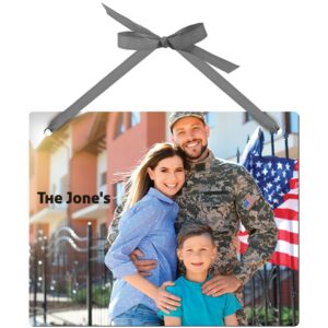 8" x 10" Sublimatable Rectangle Hardboard Wall Decor with Ribbon
