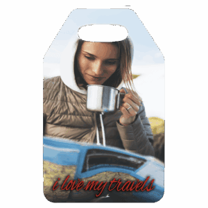 2.5" x 4" Wanderlust Gloss White Unisub FRP Rectangle 2-Sided Bag Tag