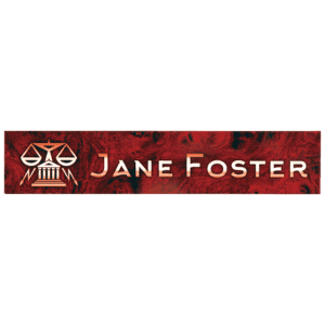 10" x 2" x .09" White Unisub Sublimatable FRP Name Plate