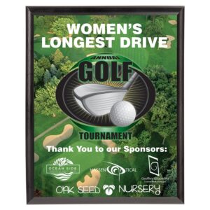 5" x 7" Unisub Sublimatable Plaque with Black Edge