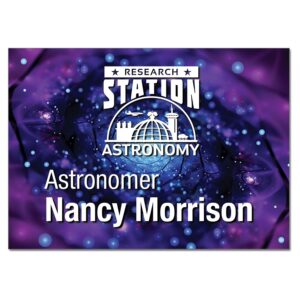 3.5" x 2.5" Gloss White Unisub Aluminum Name Badge with Square Corners