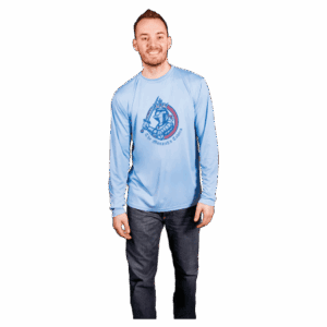 Men's Solar Performance Long Sleeve Shirt-Cobalt Blue