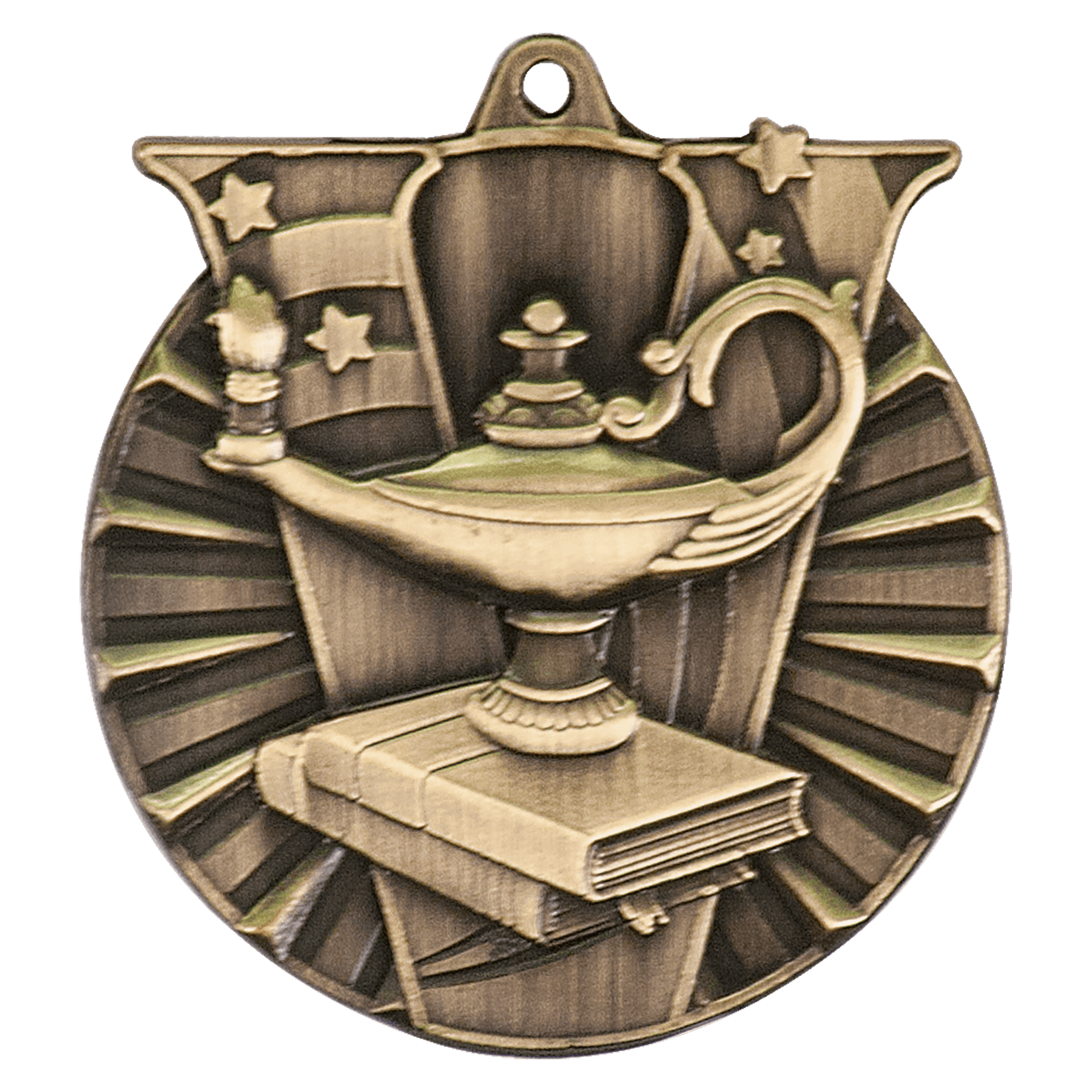 2" Lamp of Knowledge Victory Medal