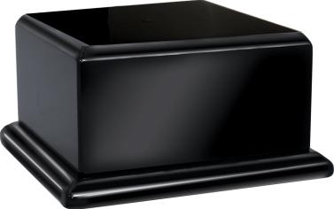5"W Piano Black Bases