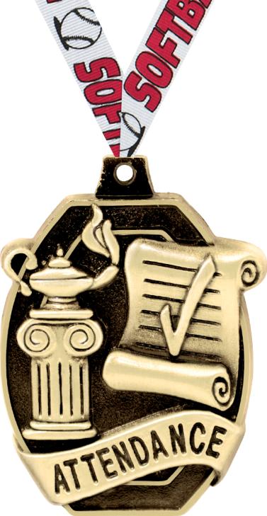 2" Attendance Medal