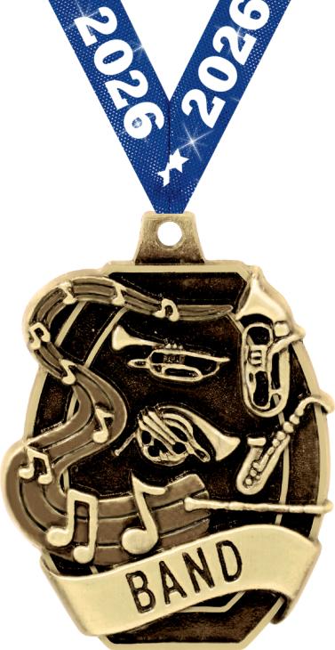 2" Band Medal
