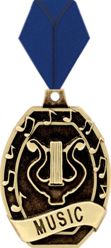 2" Music Medal