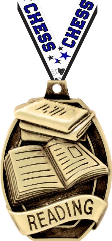 2" Reading Medal