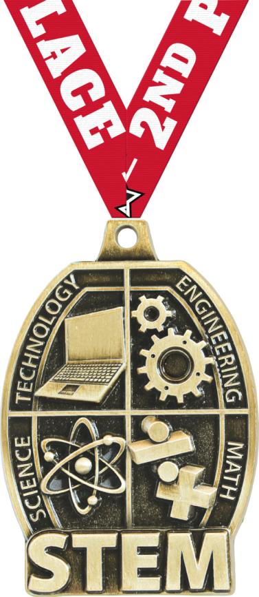 2" STEM Medal