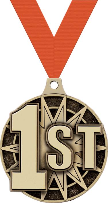 2" 1st Place Medal