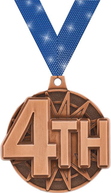 2" 4th Place Medal