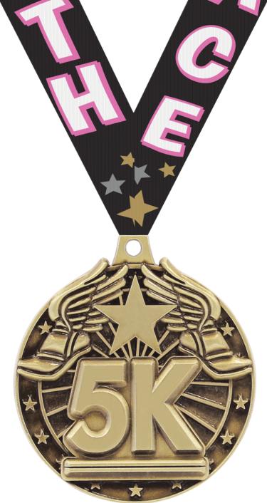 2" 3D 5K Medals