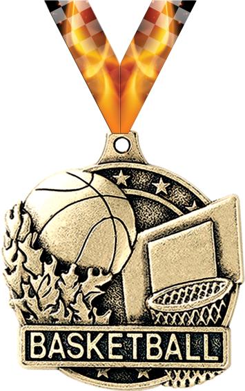 2" Basketball Medals