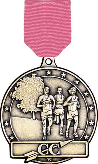2" Cross Country Male Medals