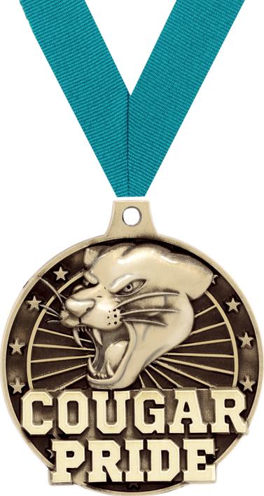 2" Cougar Pride Medal