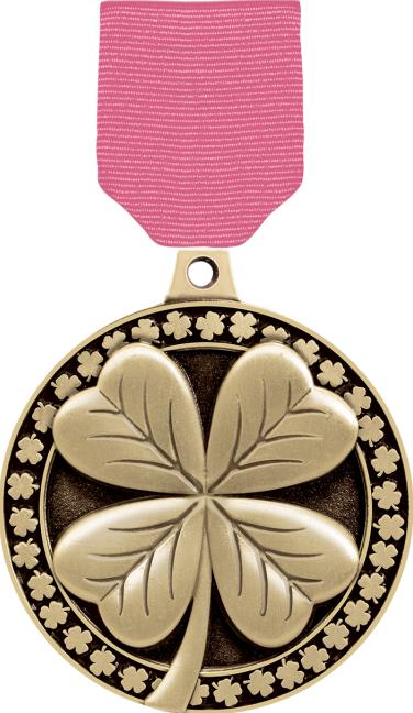 2" Four Leaf Clover Medals
