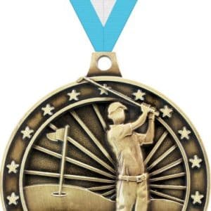 2" Golfer Medal