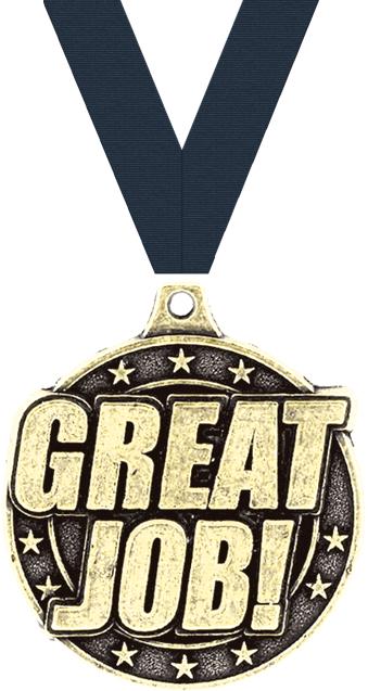 2" Great Job Medals