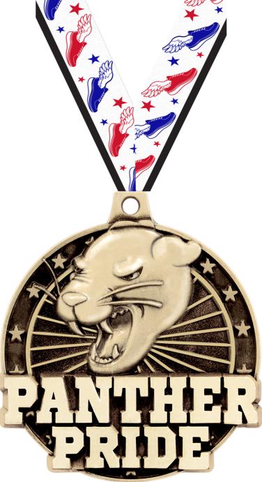 2" Panther Pride Medal