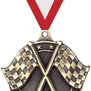 2" Crossed Flags Medals