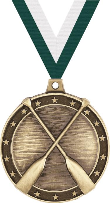 2" Rowing Crossed Oars Medals