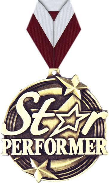 2" Star Performer Medal