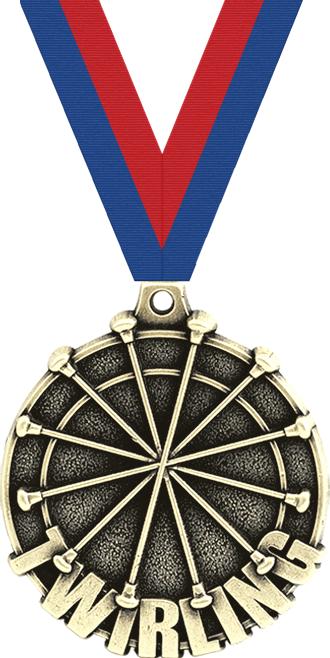 2" Twirling Medals