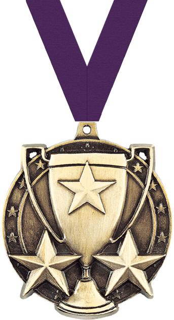 2" Star Cup Medal