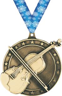 2" Violin Medal