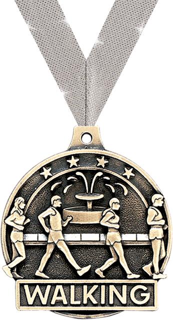 2" Walking Medals
