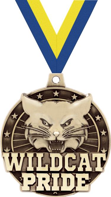 2" Wildcat Pride Medal
