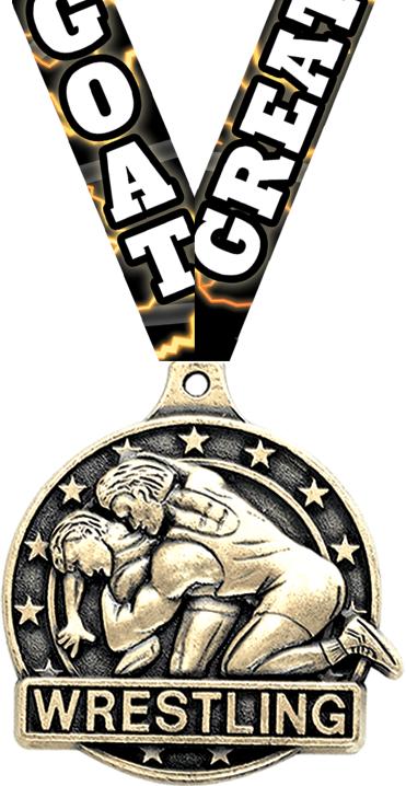 2" Wrestling Medals