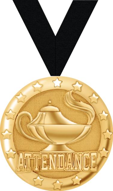 2" Attendance Blaze Medal