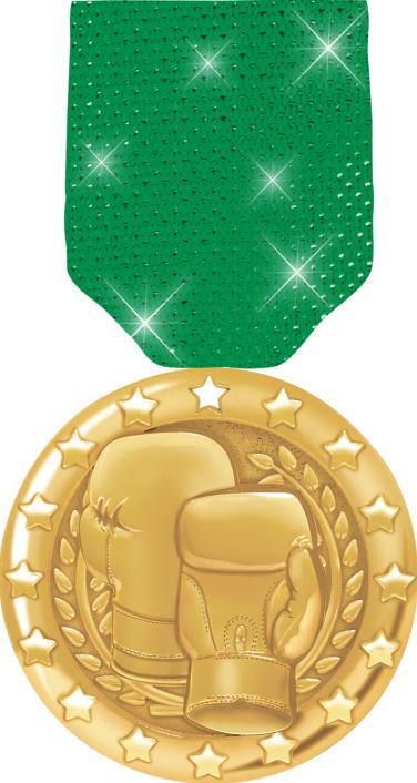 2" Boxing Blaze Medals