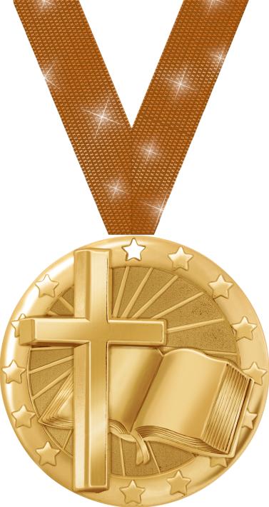 2" Religious Blaze Medals
