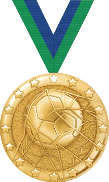 2" Soccer Blaze Medals