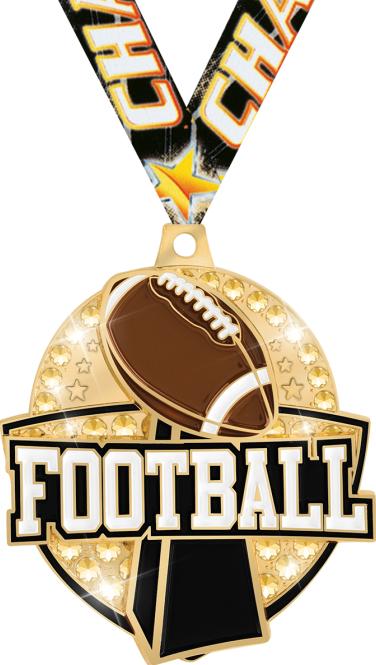2 1/4" Royal Football Medals