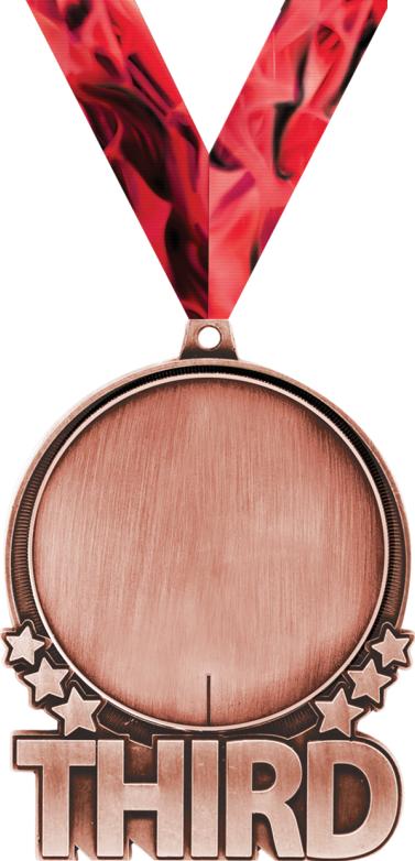3" Third Place Double Action 2.0 Medal