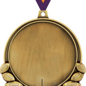 3" Football Double Action 2.0 Medals