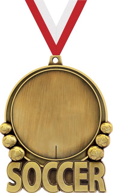 3" Soccer Double Action 2.0 Medals