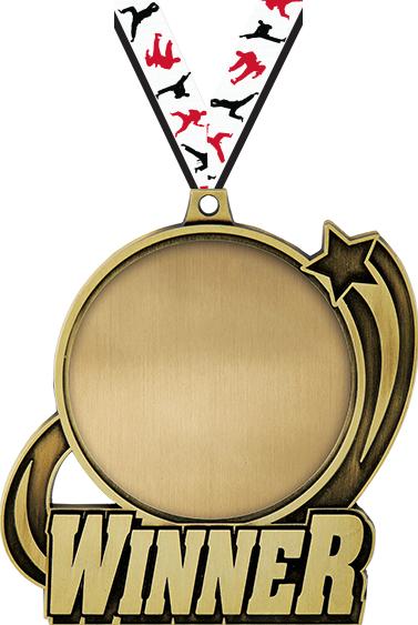 3" Winner Medal Insert Medal